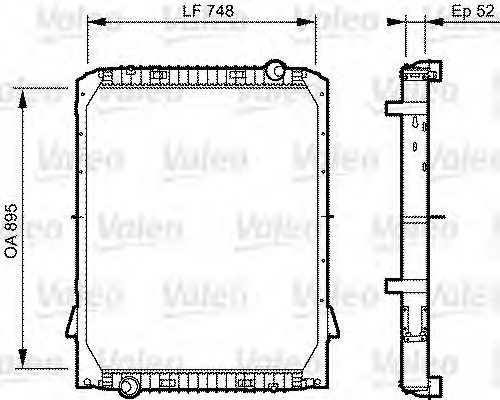 VALEO 733482 Radiator, engine cooling